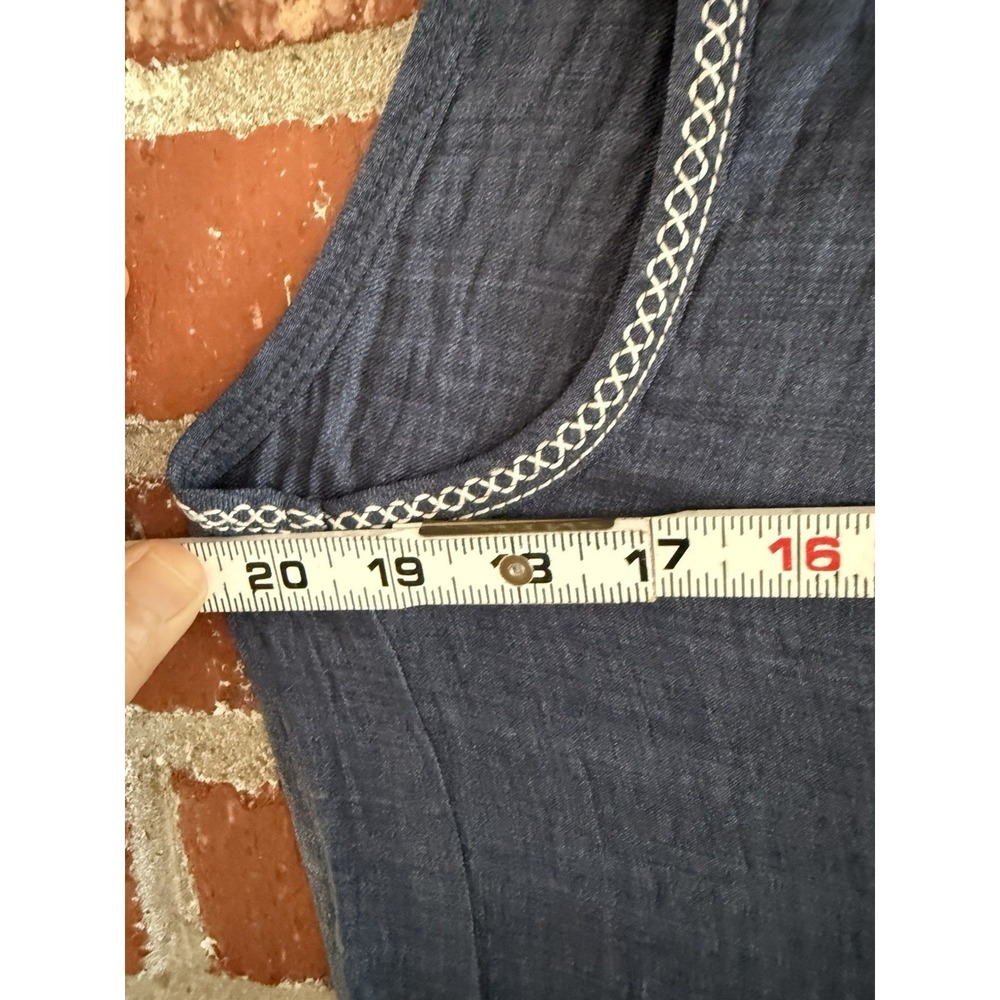 Max Studio Sleeveless Split Maxi Dress Indigo Blue Women's S New Retail $178 - Picture 10 of 10